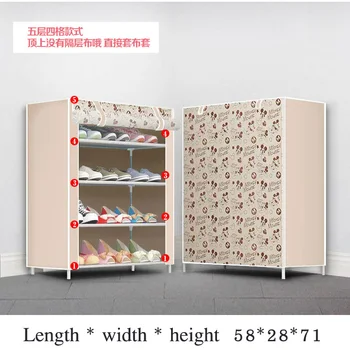 

Multi-layer Combination Shoe Rack Dustproof Storage Shoe Cabinet School Dormitory Simple Assembly Storage Rack Finishing Shelf