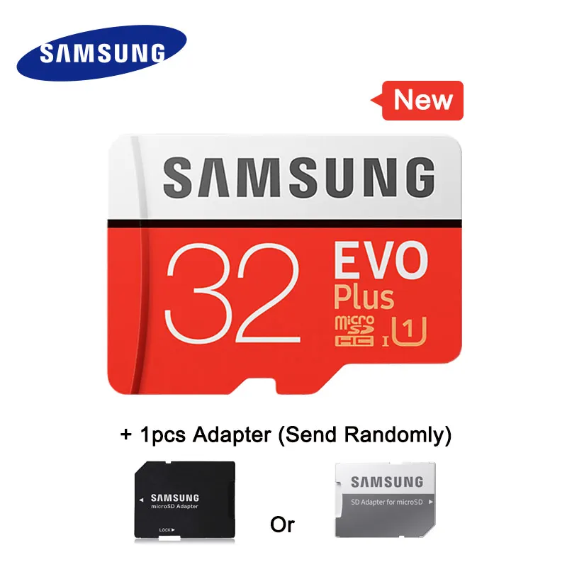 32GB Add Adapter Карта памяти SAMSUNG Micro SD 512 ГБ 256 ГБ 128 Гб 64 ГБ 32 ГБ SDHC SDXC класс EVO+ класс 10 C10 UHS TF карты транс флэш Microsd Новинка - Емкость: 32GB Add Adapter