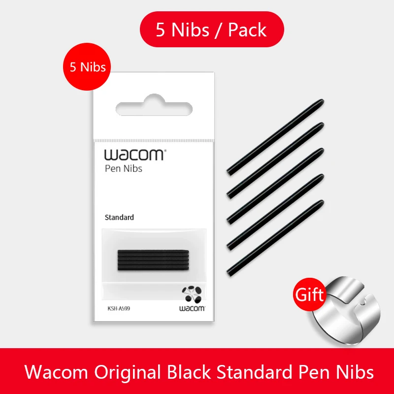Universal Black Standard Replaceable Pen Nibs Stylus Tip for Wacom Pen Intuos Pen Bamboo Pen
