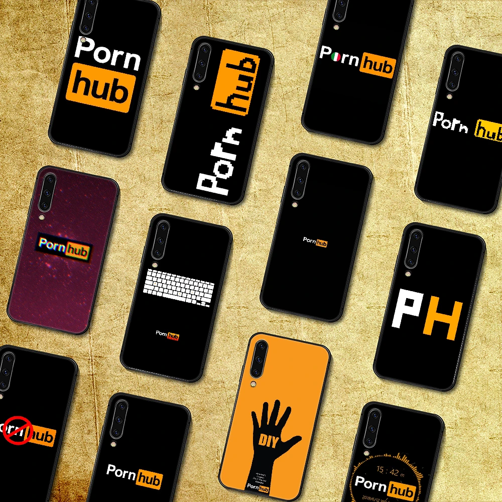 Porn Hub Phone Case Cover For Samsung Galaxy A10 A11 A20 E A21 A30 A40 A41  A50 A51 A70 A71 A81 S 4g 5g Black Back Luxury Cell 3d - Mobile Phone