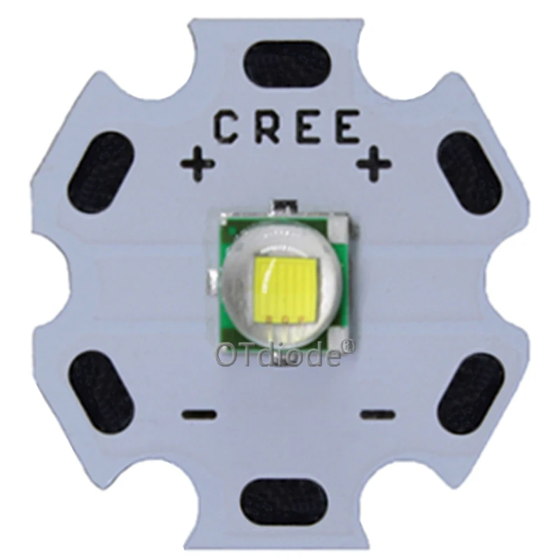 Cree XML XM-L T6 10 Вт высокой мощности Мощность светодиодный излучатель холодный белый диод 16/20 мм PCB+ 17 мм/22 мм DC3.7V 12V EL драйвер