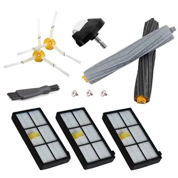 

Replacement Parts for iRobot Roomba 860 880 805 860 980 960 Vacuums with 2Hepa Filter, 2Side Brush,2 Debris Extractor robotic va