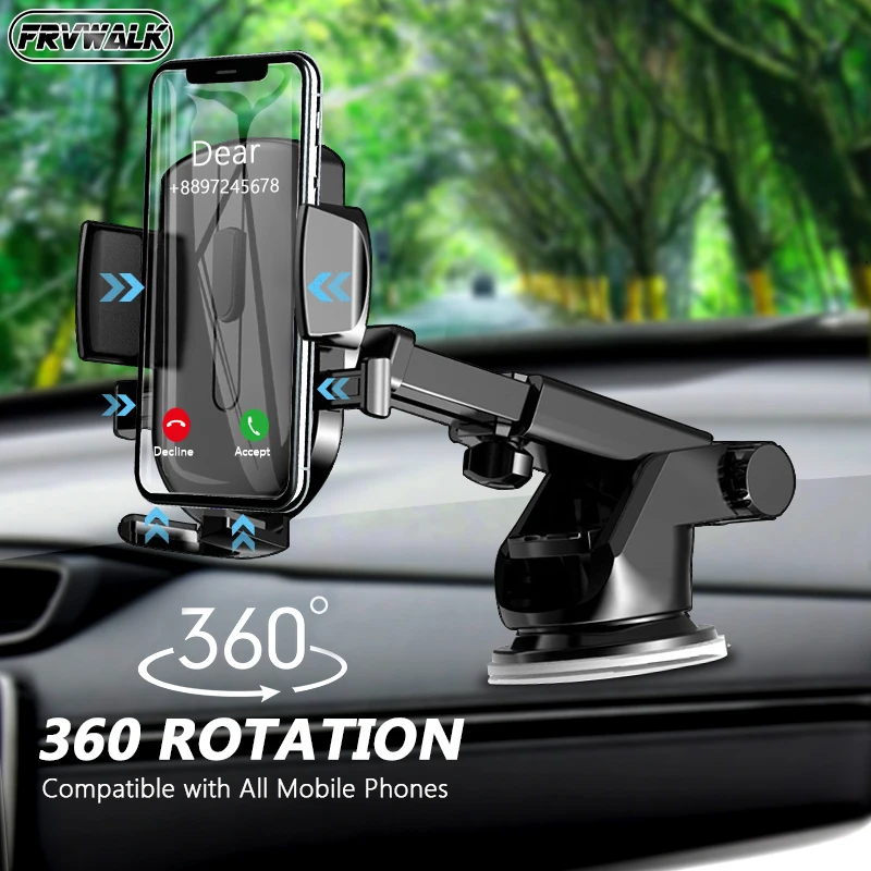 OLNYLO Sucker Car Phone Holder Mobile Phone Holder Stand In Car No Magnetic GPS Mount Support For iPhone 13 12 11 Xiaomi HUAWEI 1