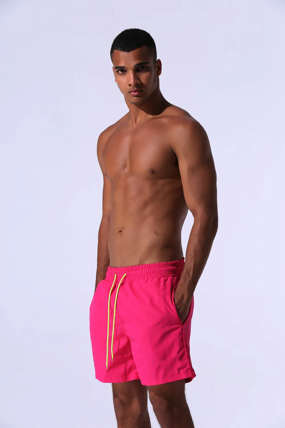 2020 High Waist Mens Swim Briefs Quick-Drying Swimwear GYM Underpants Sexy Male Beach Shorts