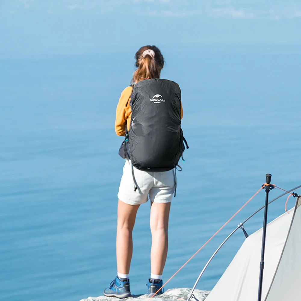Naturehike регулируемый нейлоновый рюкзак дождевик водонепроницаемый дождевик Портативный Сверхлегкий наплечный защитный наружный походный 35-75L