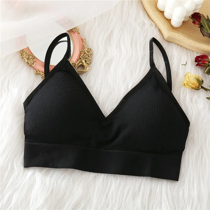 Women Sexy Lace Bra Crop Tops Underwear Push Up Bralette Strappy Lingerie  Vest