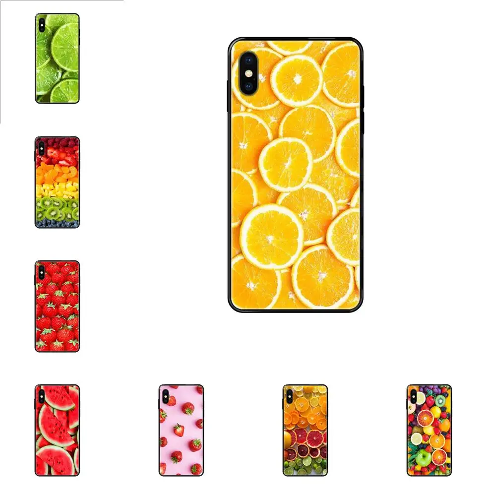 Для Galaxy A10S A20 A20S A20E A21S A30S A40 A50 A70 A71 A70E A5 A6 A7 A8 A10 2017 2018 тонкая кожа Арбуз Лимон
