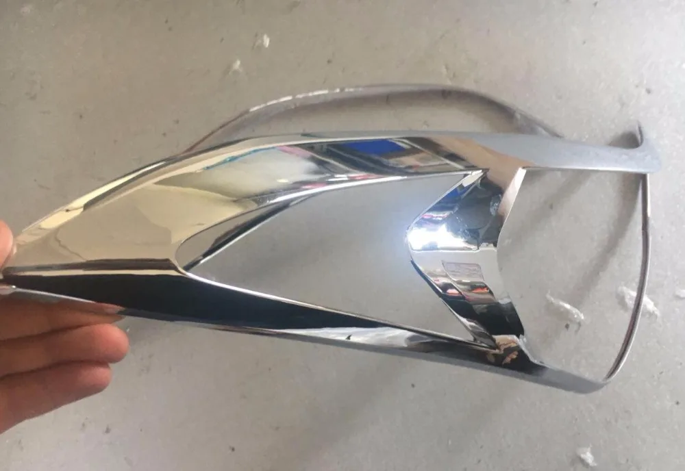 front headlight cover trim for hyundai elantra avante 2012 2013 2014 2015 car accessories abs chrome 2pcs per set