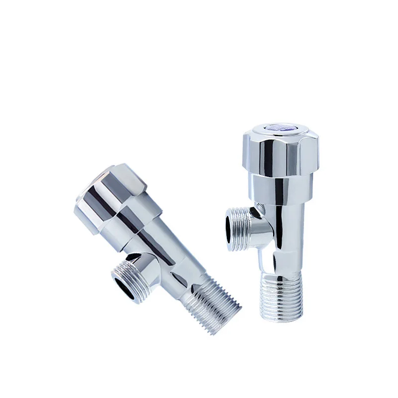 Сплав Медный сердечник треугольный клапан умывальник туалет на входе и выходе