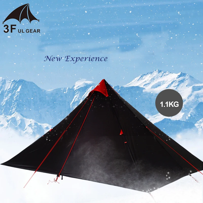 3F новая пирамида no see um сетка 15d silnylon 3 сезона 2 слоя 1 человек палатка для кемпинга