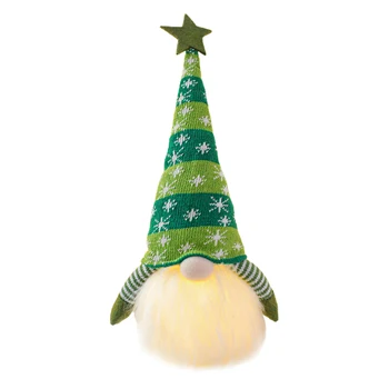 

Cute Nordic Ornaments Battery Powered Bedroom Holiday Gift Faceless Christmas Gnome Light Plush Doll Scandinavian Home Decor