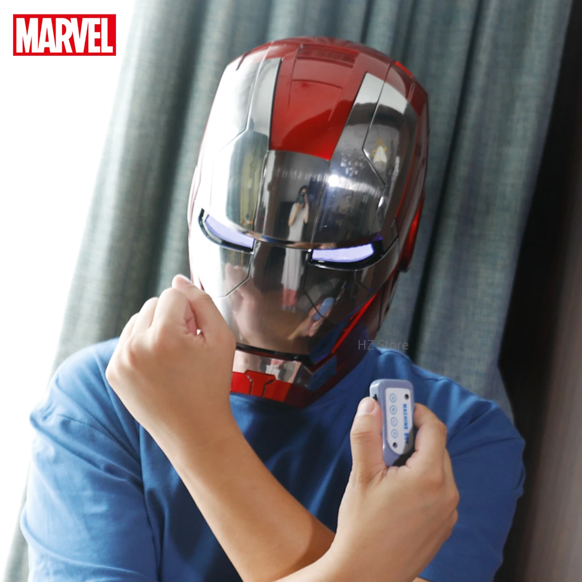 Marvel 1:1 Electronic Iron Man Helmet LED Light Up Iron man Mask 