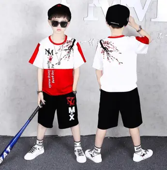 

Baby Boy Clothing Sets Shirt + Shorts 2020 Summer Children's Clothes Boys Fashion Sports Clothing Suit Hiphop 5 6 8 10 12 years
