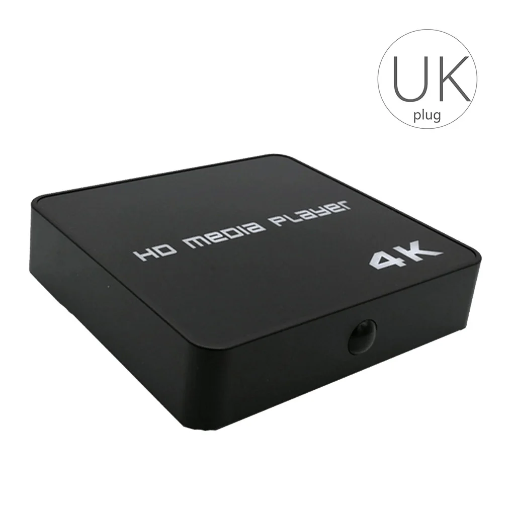 UK Plug 4K HD медиаплеер 1080P USB Видео Мультимедиа цифровые вывески рекламные плеер коробка автоматическое воспроизведение медиаплеер EU/US/UK/AU Plug - Цвет: UK Plug