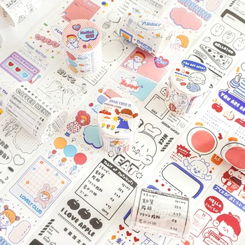 

1Pcs / diy Diary Washi Tape Cute Decorative Adhesive Tape Masking Tape For Stickers Scrapbooking DIY Stationery Tape