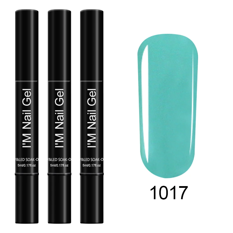 KADITION ручка для чистки гель-лака для ногтей Soak Off UV светодиодный Полупостоянный Чистый Цвет гелевая краска кисть модный гель для ногтей лак - Цвет: 1017