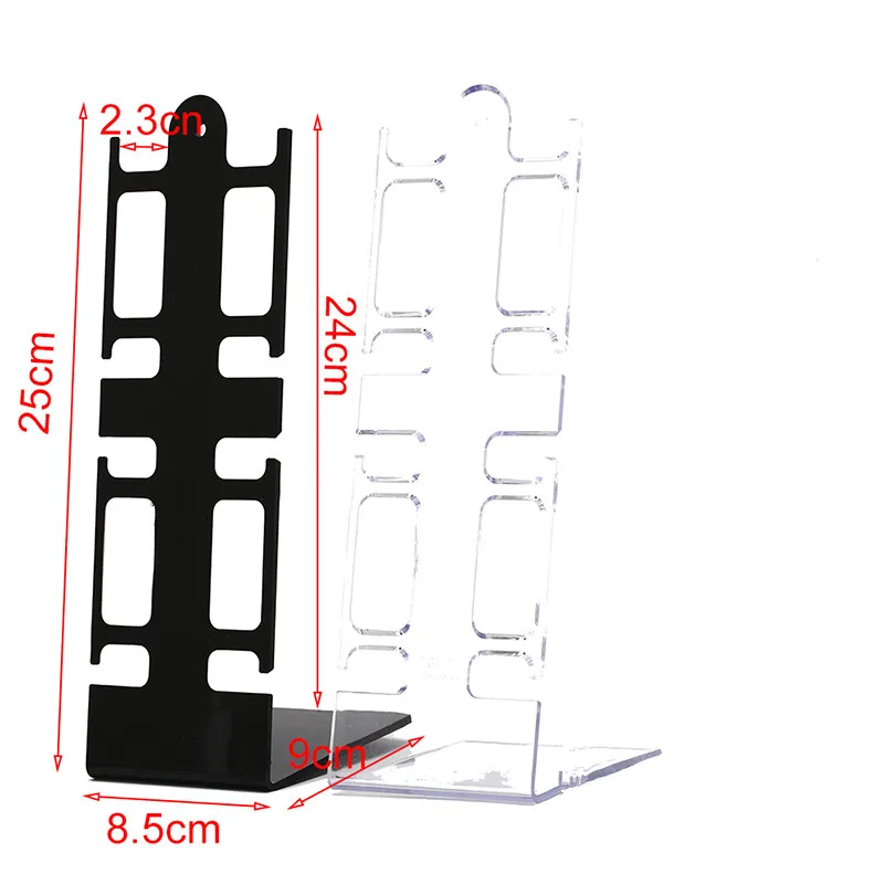 Portable Plastic Stand 4-Holder Rack General Showcase Shelf Watch Storage Box Case Bracelet Jewelry Display | Наручные часы
