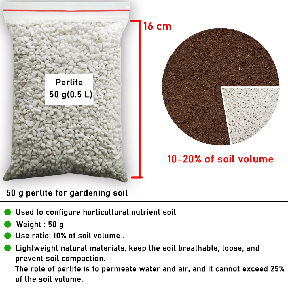 Vermiculite légère nutritive pour pépinière de plantes de sol, support de  terre respirant pour approvisionnement de jardin, plantation de bonsaï, 2 ~