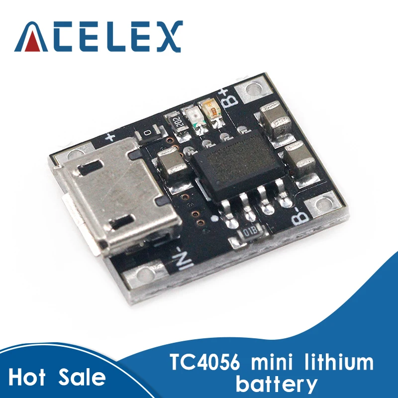 Module de chargeur de charge de batterie au Lithium à cellule unique 10 pièces 1A 5V-6V 4.2V TC4056 TC4056A carte dalimentation Micro USB TP4056