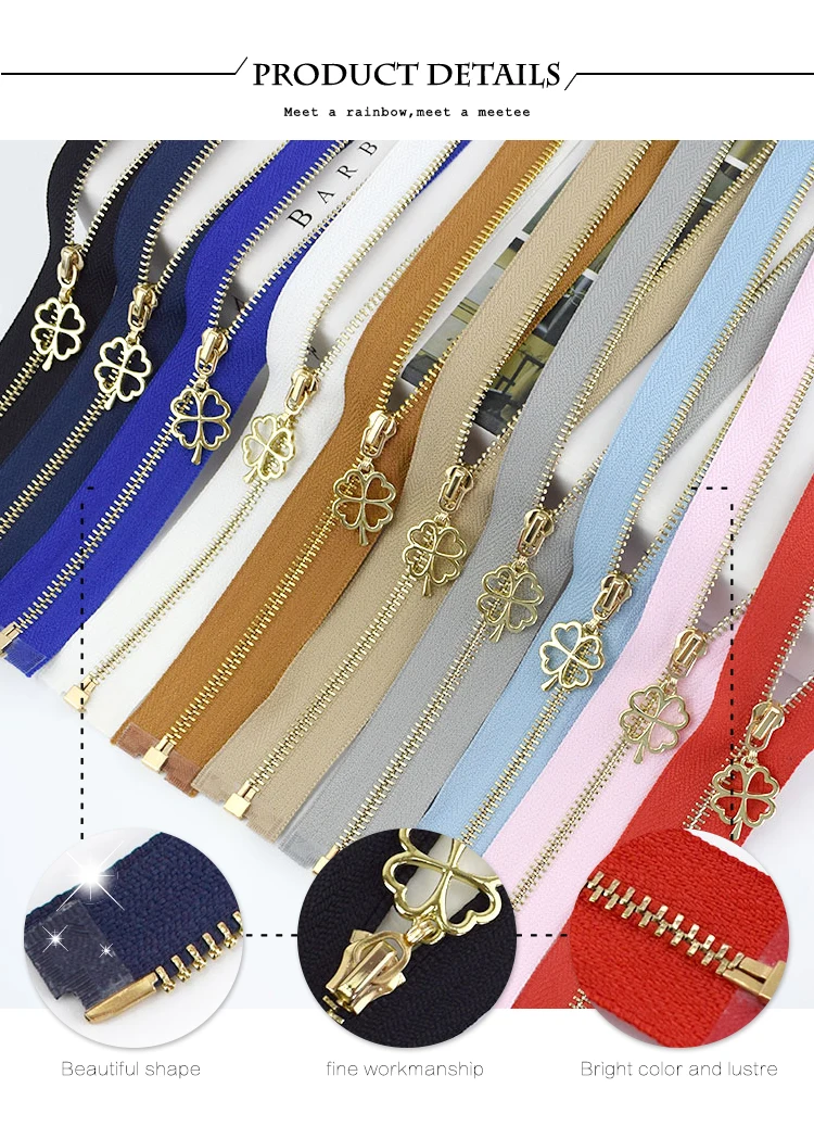40-70 см 3# металлические молнии открытые золотые молнии DIY сумки кошелек Декор одежды молния Швейные аксессуары белая молния ZA039