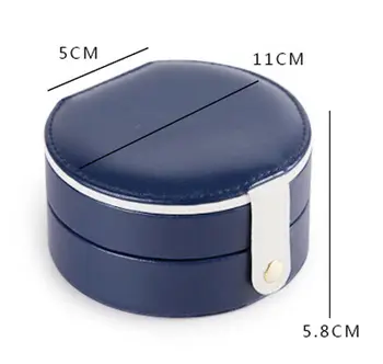 

Jewelry Box Organizer Portable Travel Leather Jewellery Ornaments Case Storage