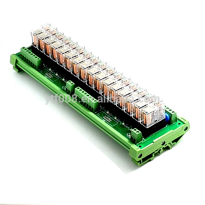 

16 channel Relay Module Module Control Panel driver Board PLC Amplifier Board G2R-1-E 24V 8 Feet
