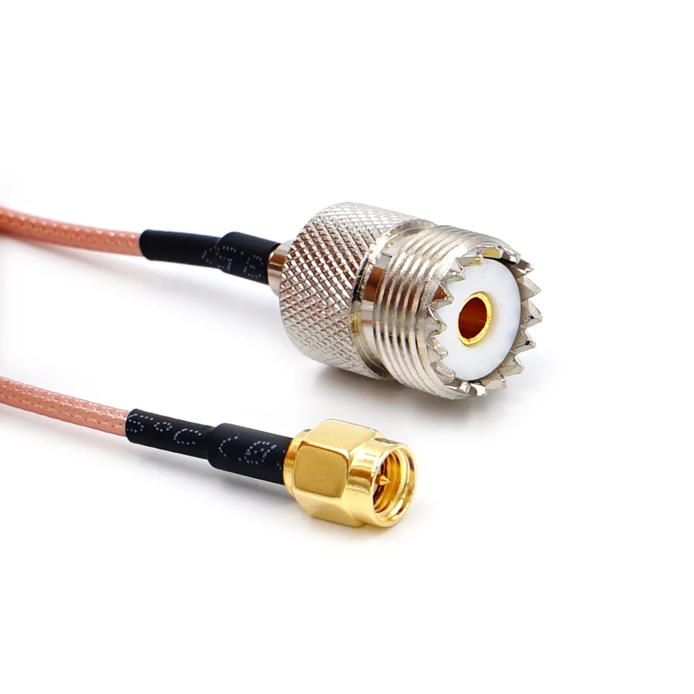 UHF SO239 Female PL259 to SMA Male Plug Crimp Adapter RG316 Cable Jumper Pigtail connector adapter cable adapter rf connector adapter antenna cable adapter rf connector rf connector cable coaxial cable connector coaxial connector cable connector electrical connector electrical connectors wire connector wire connector terminals