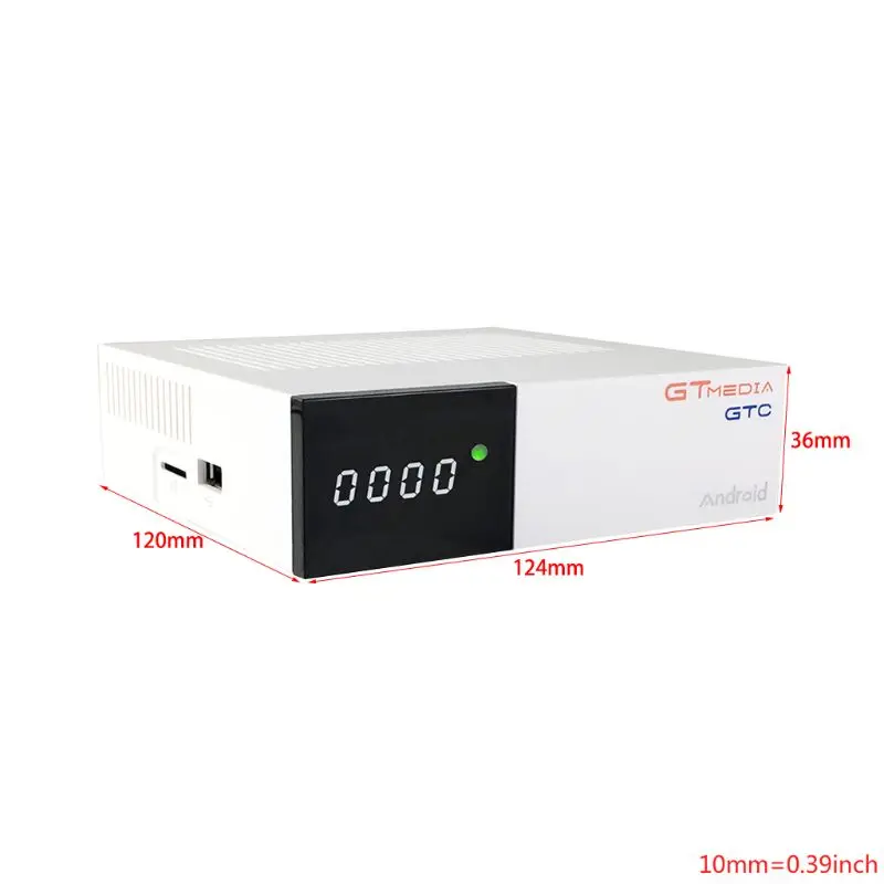 GTmedia GTC приемное устройство DVB-S2 DVB-C DVB-T2 ISDBT Amlogic S905D android 6,0 ТВ контейнер под элемент питания 2 Гб оперативной памяти, 16 Гб встроенной памяти, спутниковый 1 год IP ТВ приемник ТВ коробка