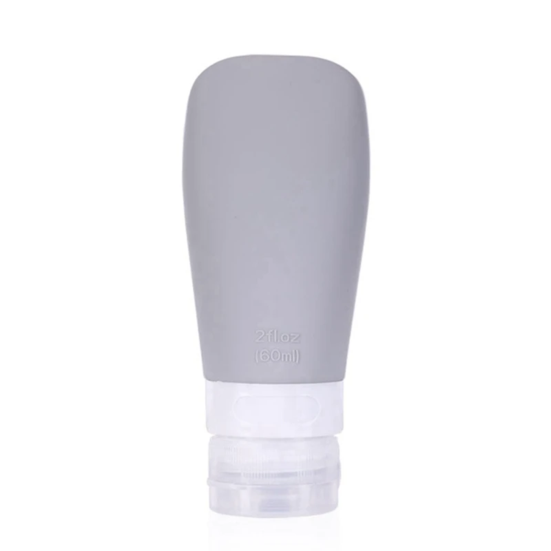 GY1 60ml 1 шт., 60 мл, 90 мл, силиконовая многоразовая бутылка, бутылка для шампуня для путешествий, лосьон, дорожный Упаковочный пресс, бутылки, портативный косметический контейнер - Цвет: GY1 60ml