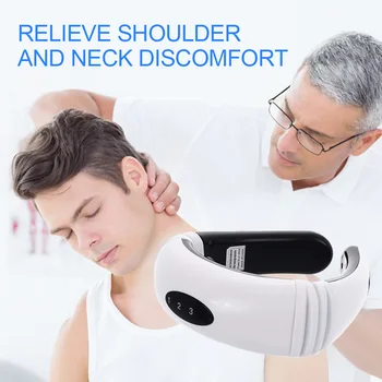 

Electric Pulse Back and Neck Massager Far Infrared Heating Pain Relief Tool Health Care Relaxation Intelligent Cervical Massager