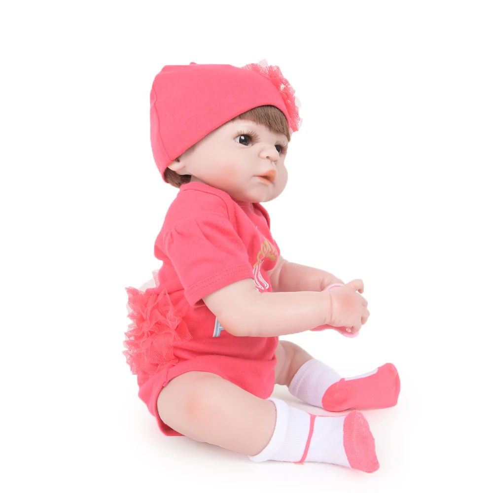 Имитация принцессы Bebe Reborn baby girl куклы 22 дюймов полный Силиконовый корпус водонепроницаемый Reborn дети Playmate ребенок подарок на день рождения