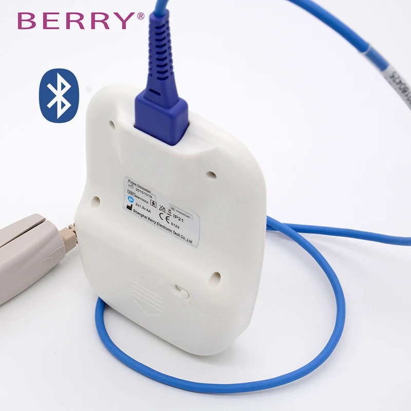 Супер акция! дизайн! купите 10 за 1! BERRY bluetooth ручной пальцевой Пульсоксиметр BM1000A
