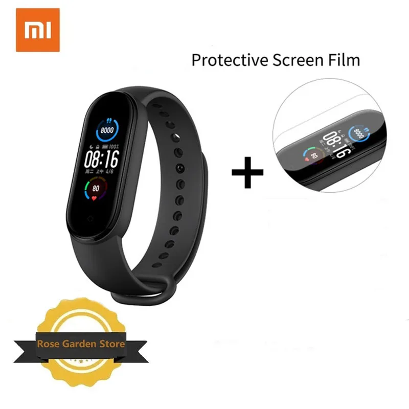 Оригинальный Смарт-браслет Xiaomi Band 5 Mi Fit App Bluetooth 1 пульсометр трекер 5ATM