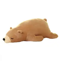 75 см подушка полярный медведь хлопок животное кукла длинная подушка Милая близкая линия отличное качество изготовления для подарки на