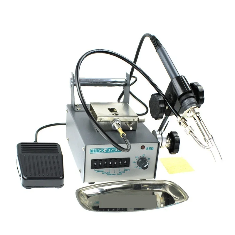 

Automatic Welding Toot Tin Soldering Machine Soldering Station QUICK 375B+ 60W