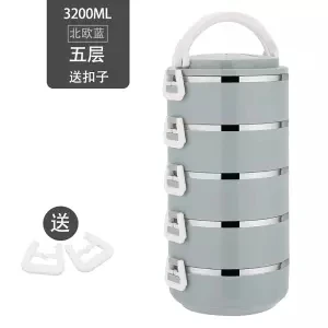 Bento Box из нержавеющей стали, японский Ланч-бокс, термо-бокс для еды, Портативный Ланч-бокс для детей, для пикника, офисных работников, для школьного обеда - Цвет: 5th floor