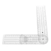 0.031"Thickness Multifunctional 360 Degree Goniometer Angle Medical Spinal Ruler for Measure the Movement Range of SuchAs Elbows 6