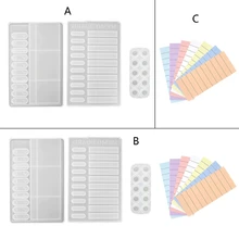 

Diary Memo Board Notepad Hanging Mold Crystal Epoxy Resin Mold Casting Mold Suitable for Unique DIY Crafts Making