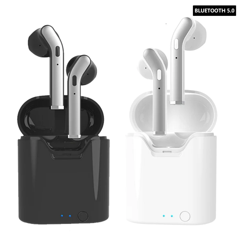 

New TWS Mini Wireless Bluetooth 5.0 Stereo with Microphone Charging Box Headphones Iphone Millet All Smartphones i10 i12 i7s tws