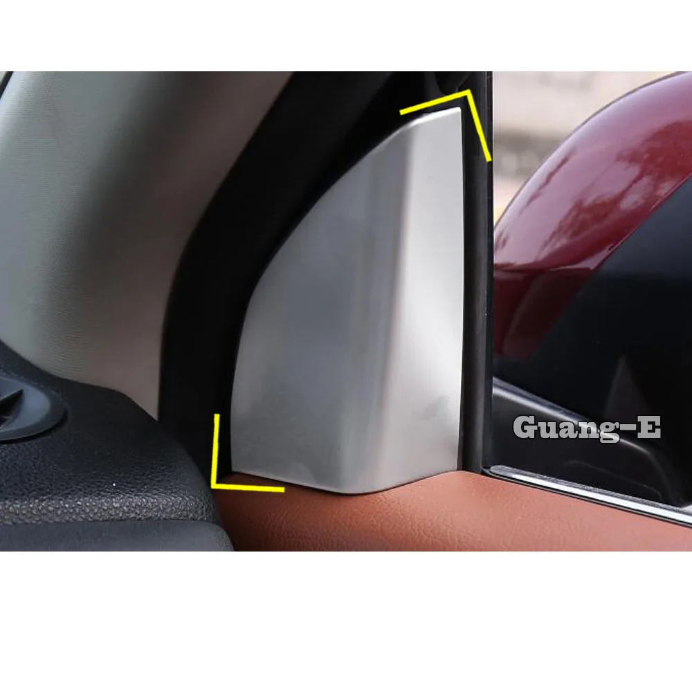 

For Honda HRV HR-V Vezel 2019 2020 Car ABS Chrome stick styling A column audio Speak Window Windshield Side triangle trim 2pcs