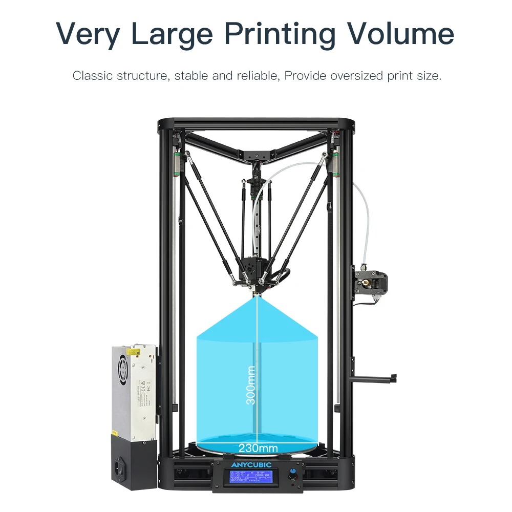 ANYCUBIC 3D Printer Pulley Linear Plus Large 3D Printing Size Half of Assembled with Auto Leveling Impressora 3D DIY Kit