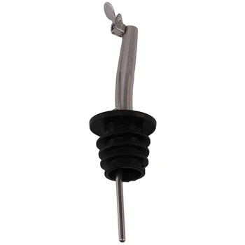 

6 Pcs Stainless Steel Flow Liquor Drinks Wine Oil Bottle Pourer Silver