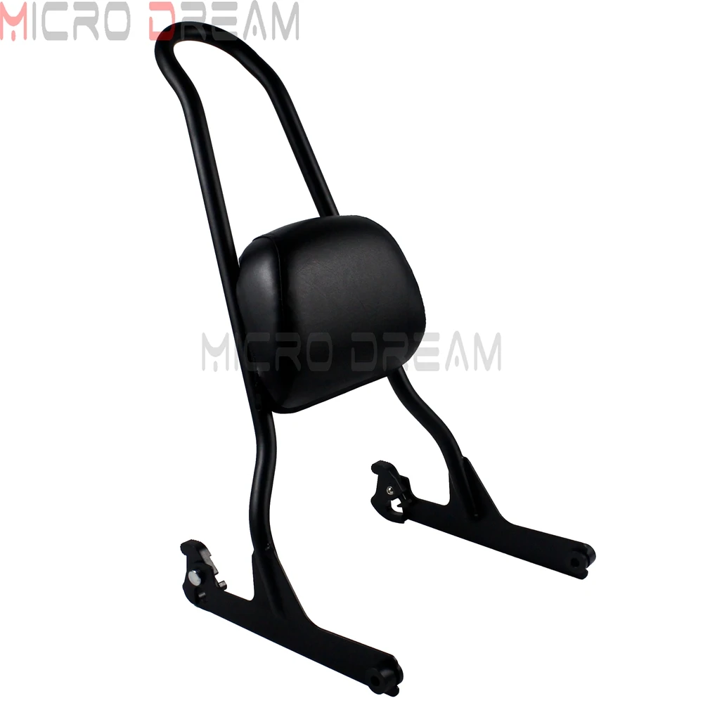 Black Мотоциклетная съемная спинка для багажа для Harley Softail FLSTF FLSTFB FLSTSB FLSTSE FXST FXSTB FXSTC FXSTS 06-UP - Цвет: Black