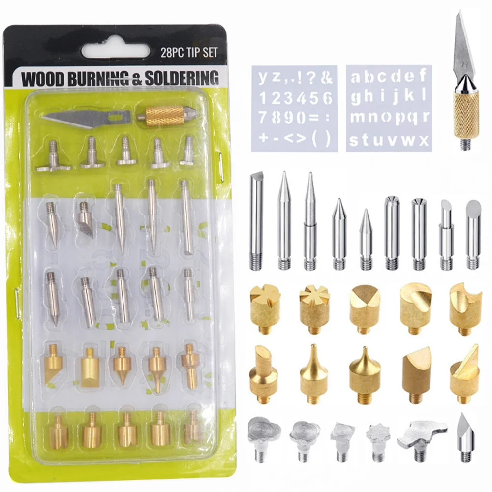 

Engraving Electric Soldering Iron Set With Adjustable Temperature Pyrography For Welding 37 Pieces In 1 Set Tips Repair Tool