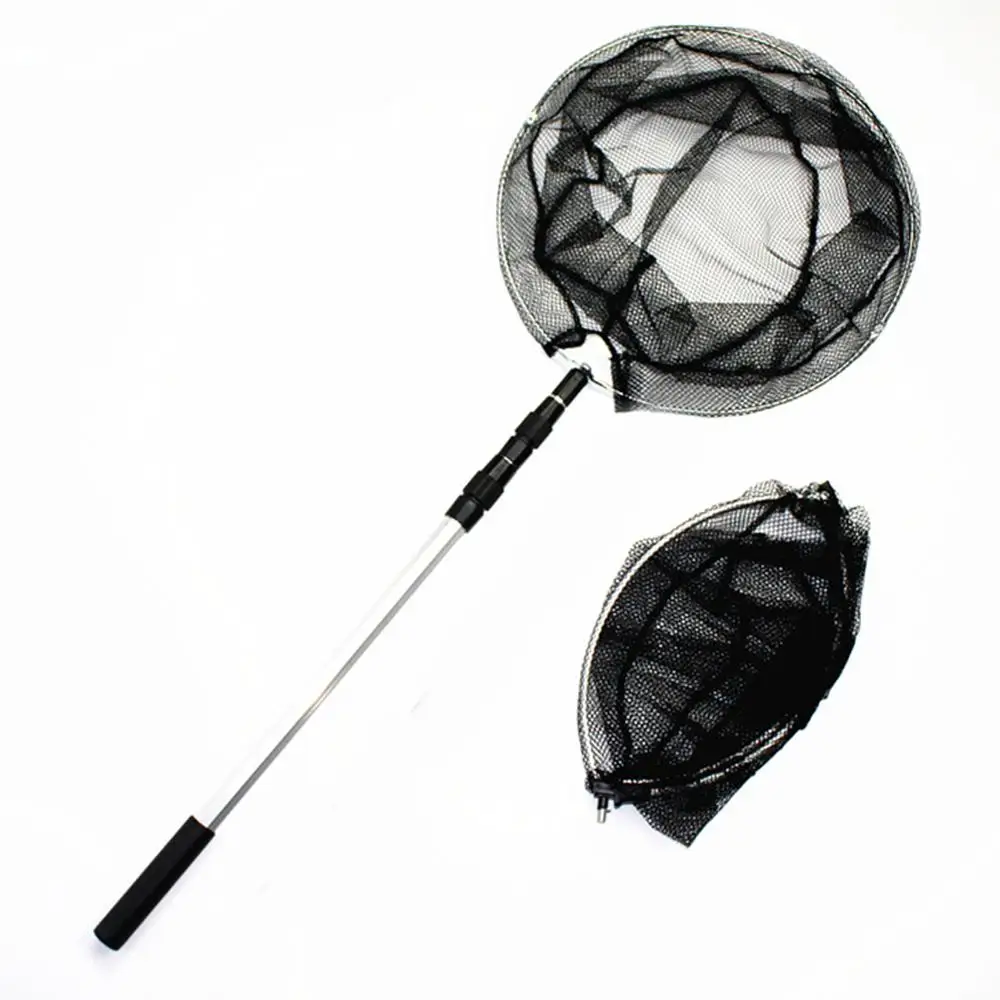 Aluminum Alloy 150210cm Retractable Fishing Net Telescoping Foldable
