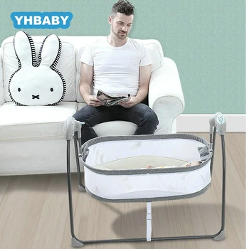 

Baby Electric Shaker Comforting Rocking Chair Newborn Sleeping Intelligent Automatic Flat Lay Crib With Bluetooth