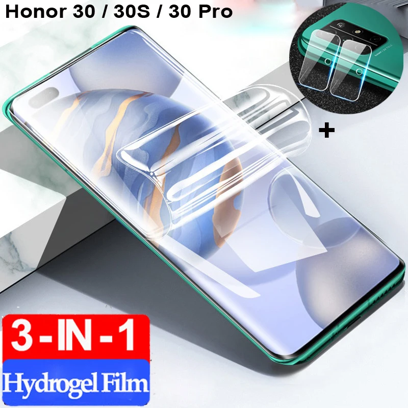 2-3 шт гидрогелевая пленка Honor 30s стекло хонор30 хуавей хонор 30c 30про hidrogel film honor 30 pro +
