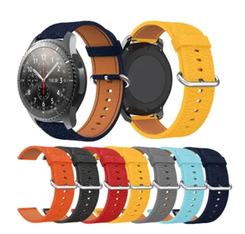 

Fashion Leather Watch Band For Samsung Galaxy Watch 46mm for Samsung Gear S3 Frontier Classic wristband Replacement bracelet