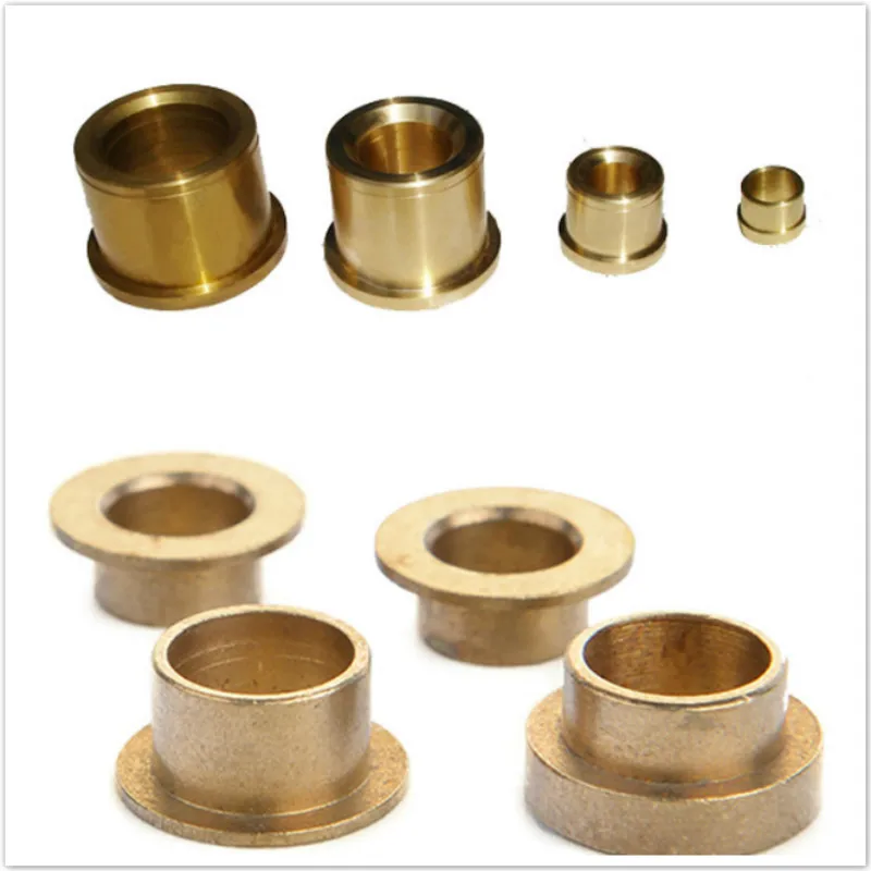 Step Shaft Sleeve Single Side Bushing Greasy Copper Sleeve Fitness Equipment Accessories With Edge Copper Sleeve Wear Resistant