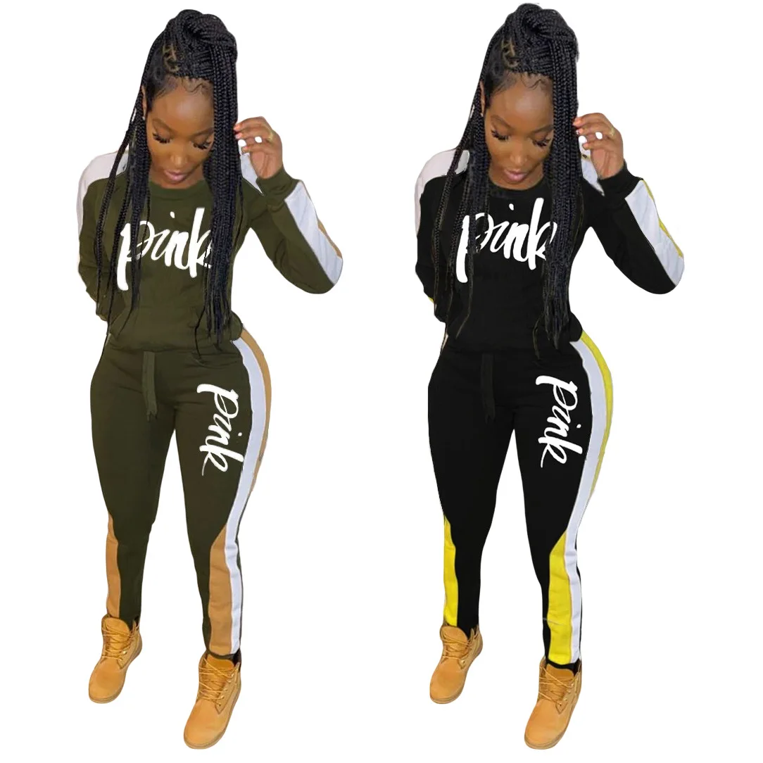 

Winter Women's set Tracksuit Full Sleeve Hoodied Sweatshirt Pockets casual Pants Suit Two Piece Set Outfits Streetsweat